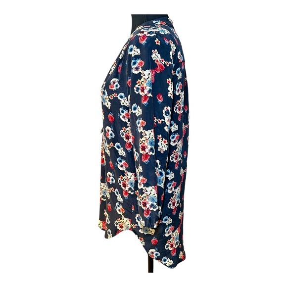 Amour Vert 100% Silk Floral V Neck Womens Stitch Fix Blouse, Size Small, NWOT - Picture 6 of 9